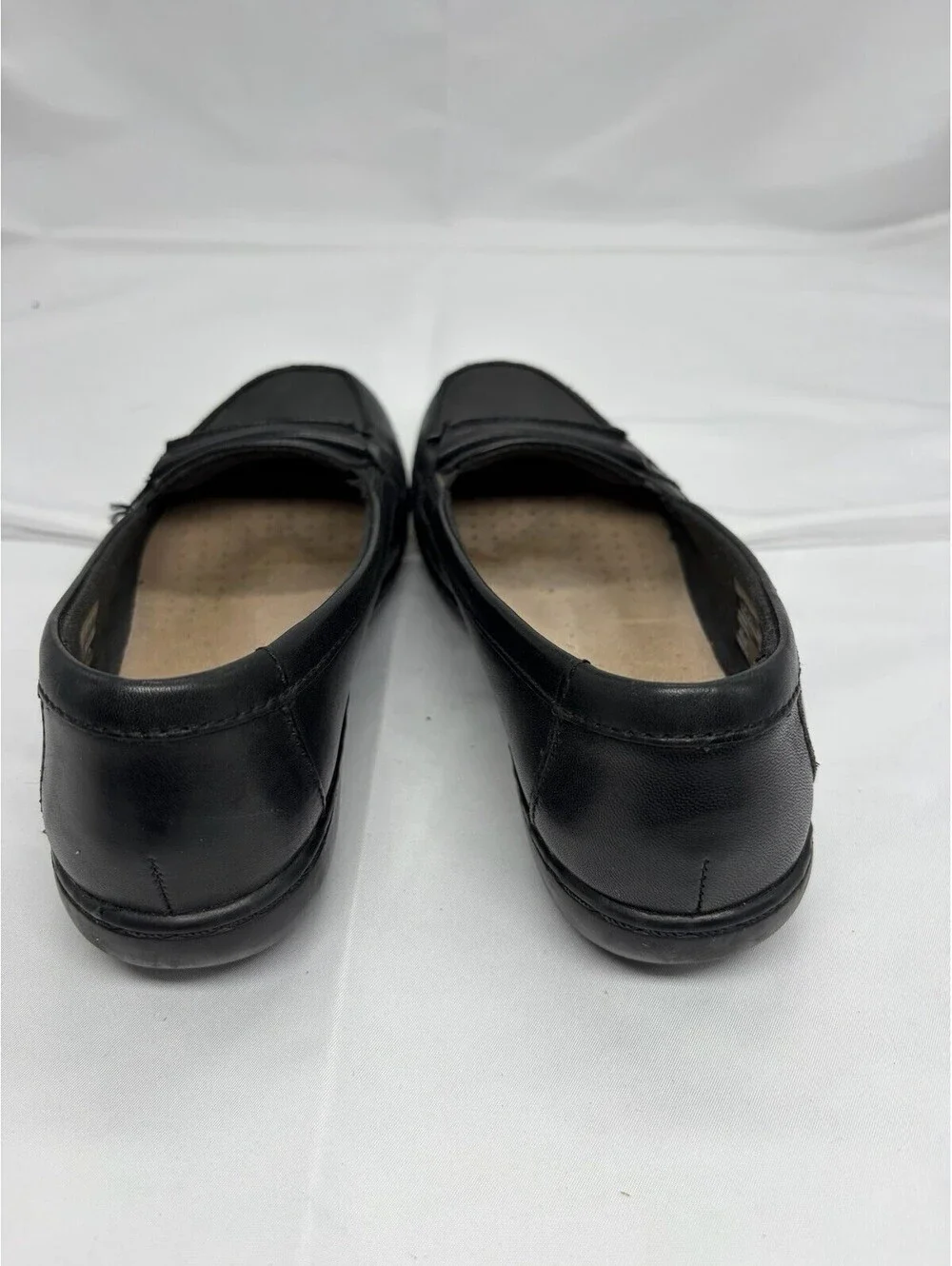 Collection By Clark’s Ladies Slip On Black Loafer Shoes Size 6.5